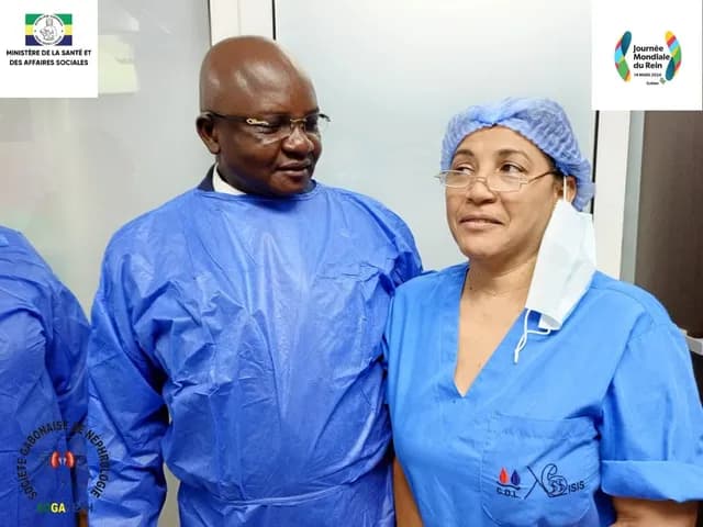 A doctor and a nurse in scrubs, World Kidney Day 2024